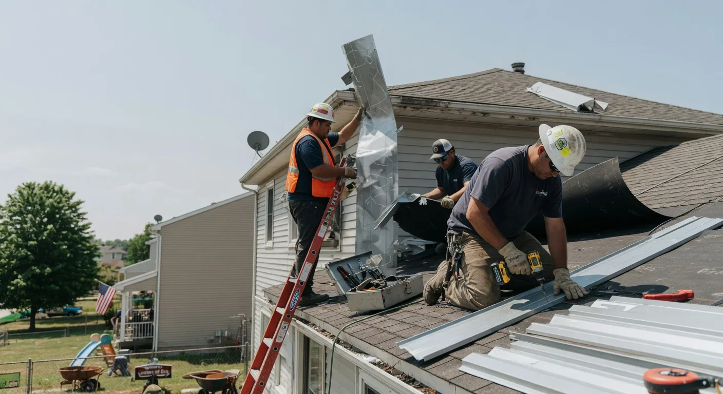 Storm Damage Metal Roof Repair in Thousand Island Park, NY
